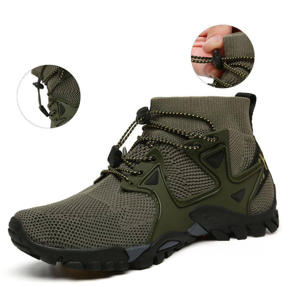 Men's Knitted Upper Breathable Outdoor Sports Shoes