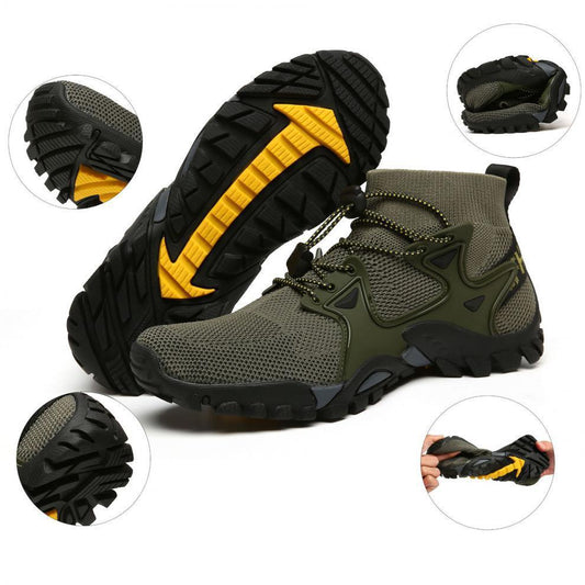 Men's Knitted Upper Breathable Outdoor Sports Shoes