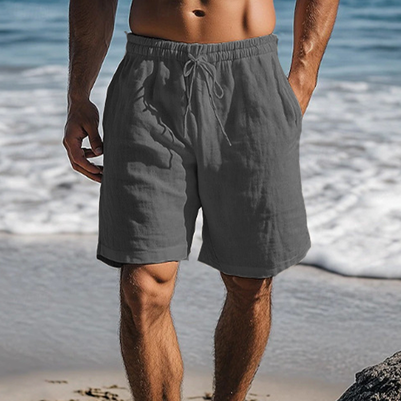 Men's Stylish Black Beach Shorts for Summer