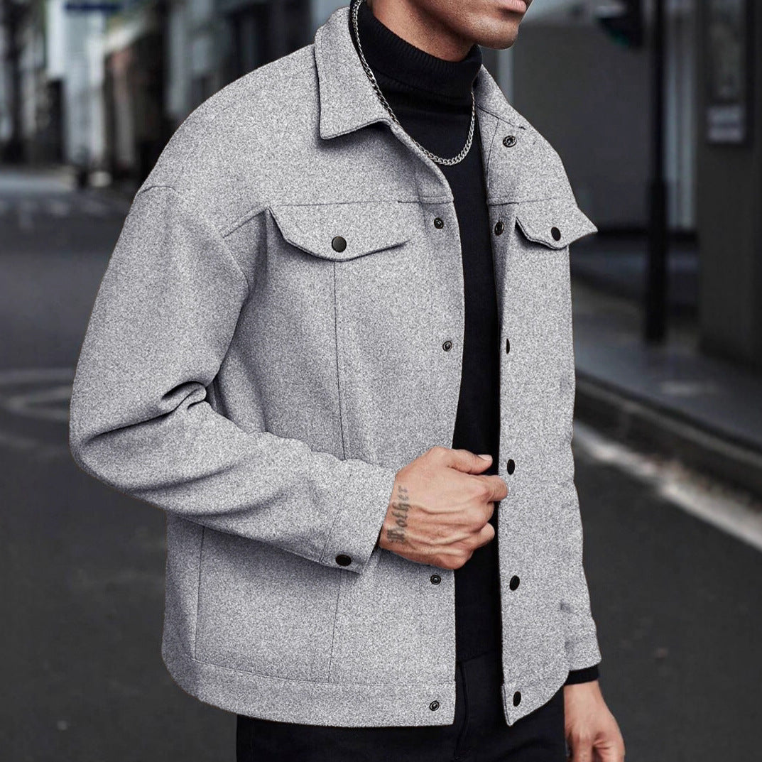 Stylish Men's Casual Jacket with Multiple Color Options for Everyday Wear