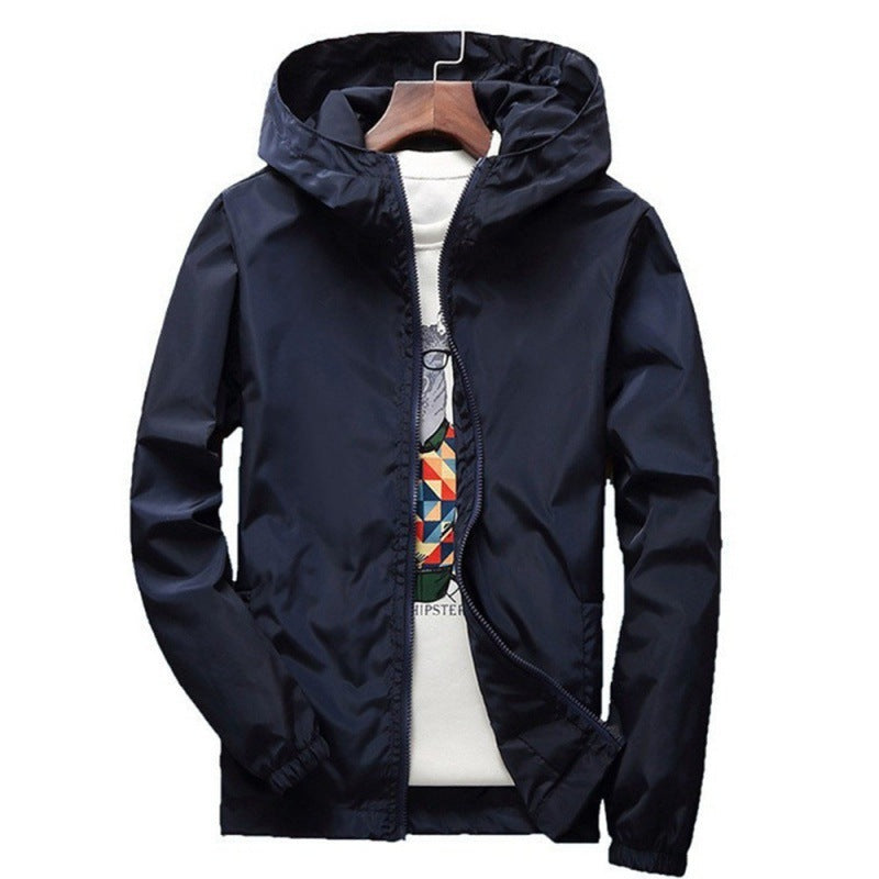 Stylish Men's Hooded Jacket - Perfect for Casual and Outdoor Activities