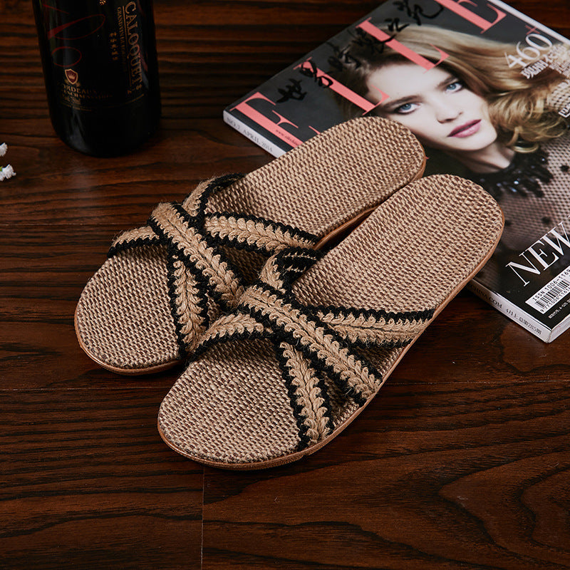 Unisex Beach Woven Slippers