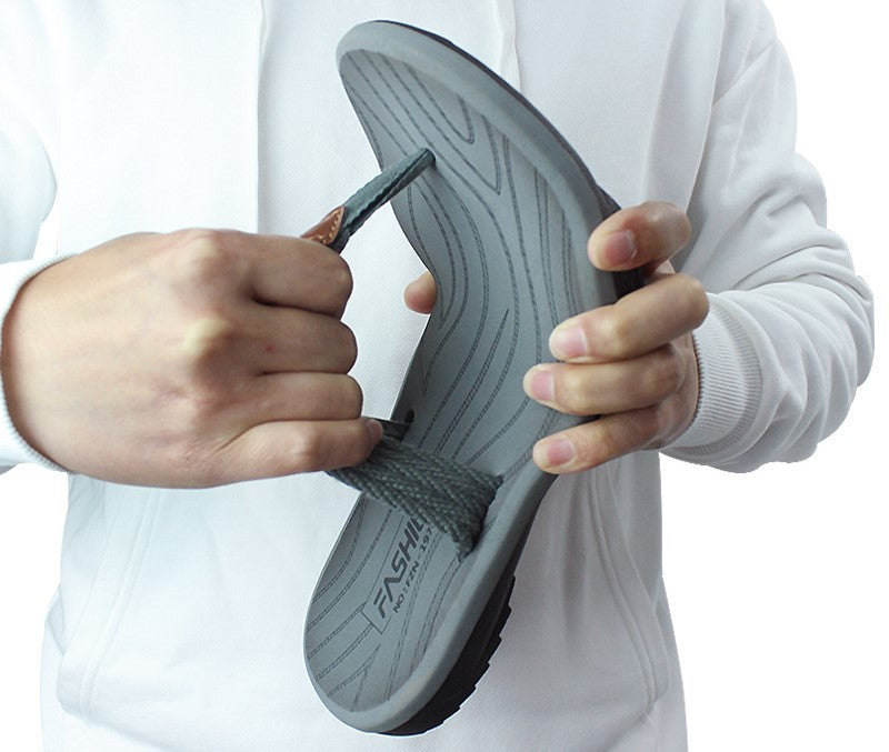 Men's Non-slip Soft Beach Patchwork Flip-flops