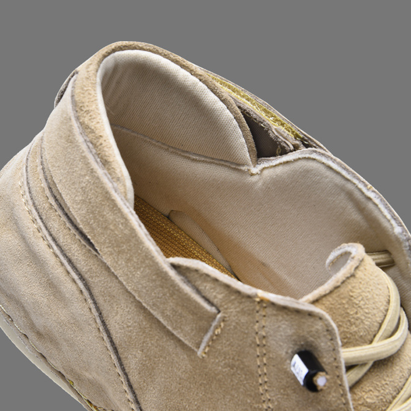 Men's Plus Size Microfiber Leather Ram Lace Up Soft Octopus Sole Sneakers Casual Shoes