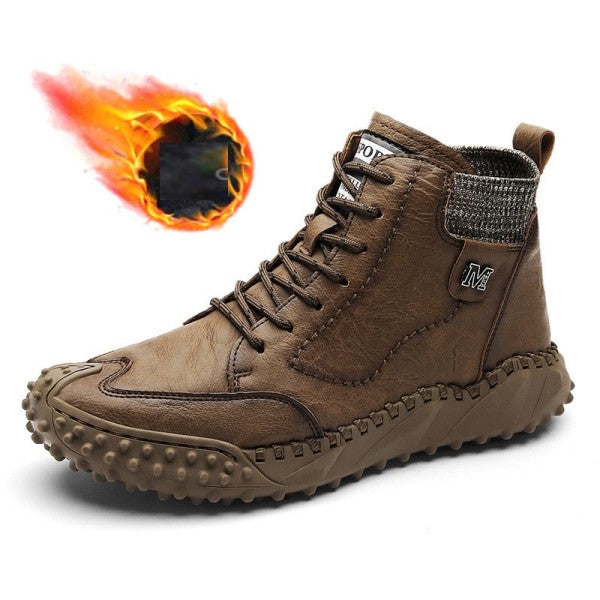Men's Two-wear Soft Handmade High-top Martin Boots