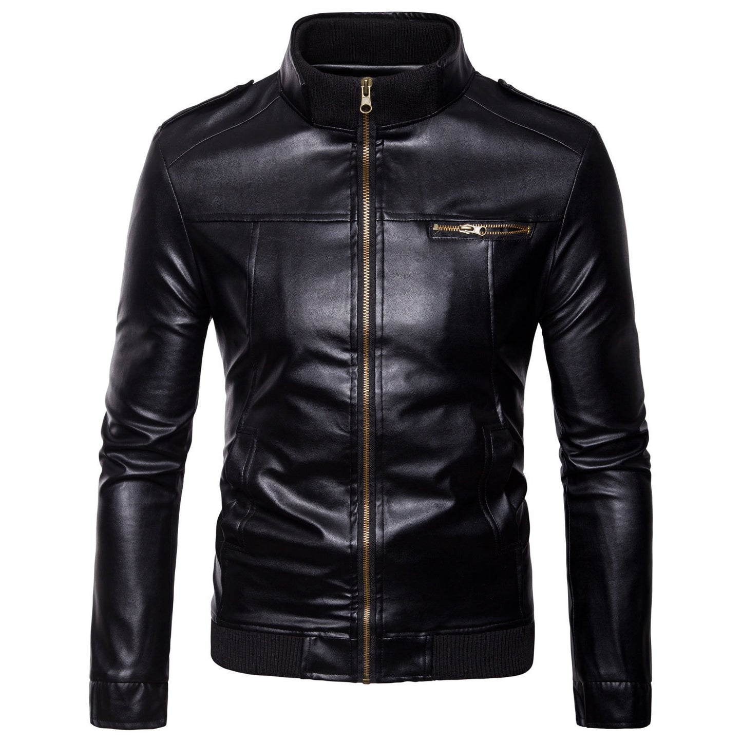 Stylish Men's Leather Jacket - Perfect for Casual and Formal Wear