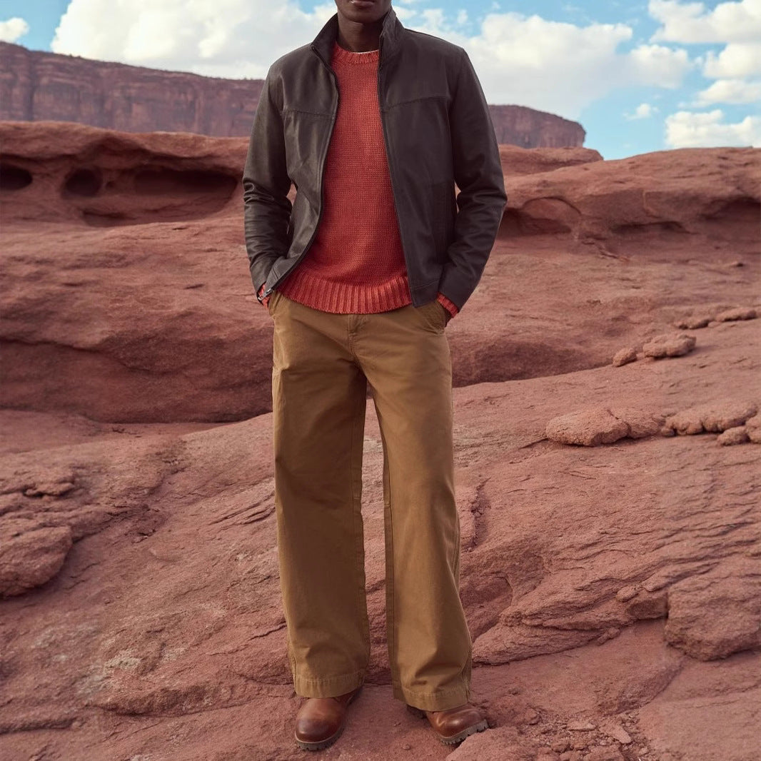 Stylish Brown Jacket for Men - Perfect for Casual and Outdoor Adventures