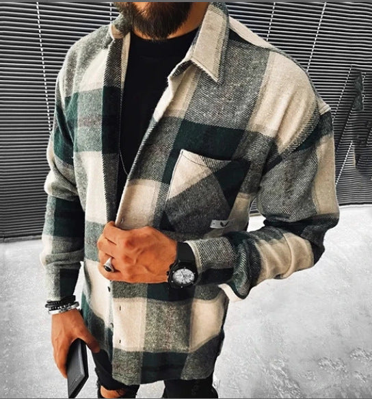 Stylish Corduroy Shirt Jacket for Men - Perfect for Casual and Semi-Formal Occasions