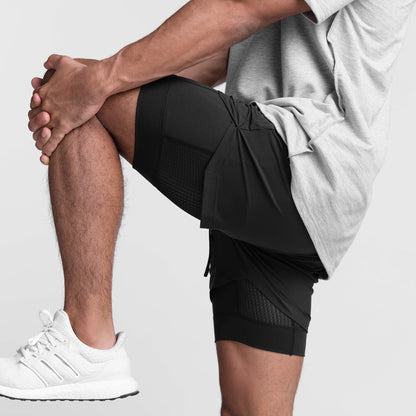 Men's Performance Running Shorts with Secure Phone Pocket