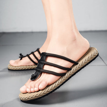 Unisex Beach Woven Slippers