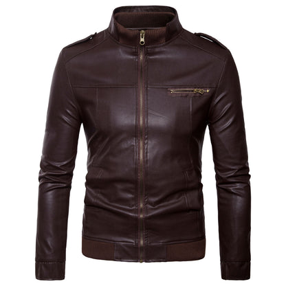 Stylish Men's Leather Jacket - Perfect for Casual and Formal Wear