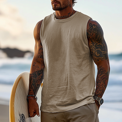 Men's Sleeveless Tank Top Perfect with Tattoo