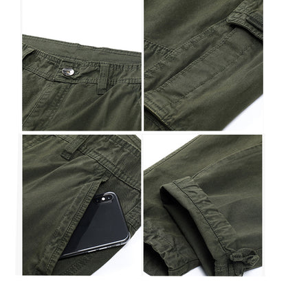 Men's Pocket Vintage Cotton Cargo Pants