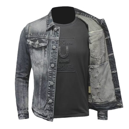 Stylish Distressed Denim Jacket for Men - Perfect for Casual and Trendy Looks