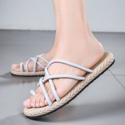 Unisex Beach Woven Slippers