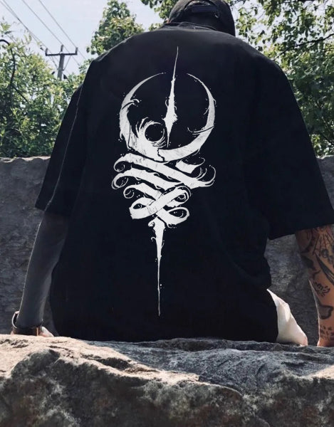 Dead Moon Art Totem Print T-shirt