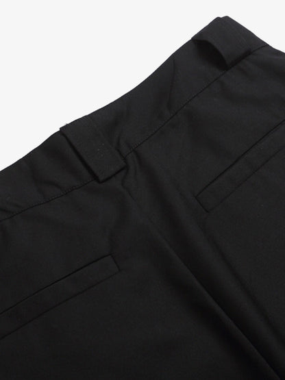 Stylish Black Wide-Leg Shorts with Unique Beaded Tassel Detail for Summer