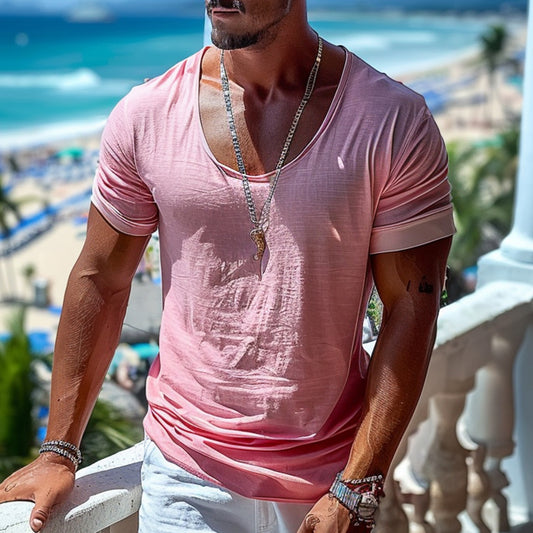 Men's Holiday Light Plain T-shirt