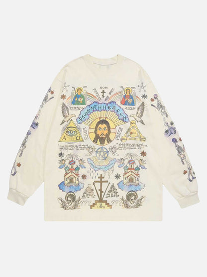 Embroidered Graphic Sweatshirt