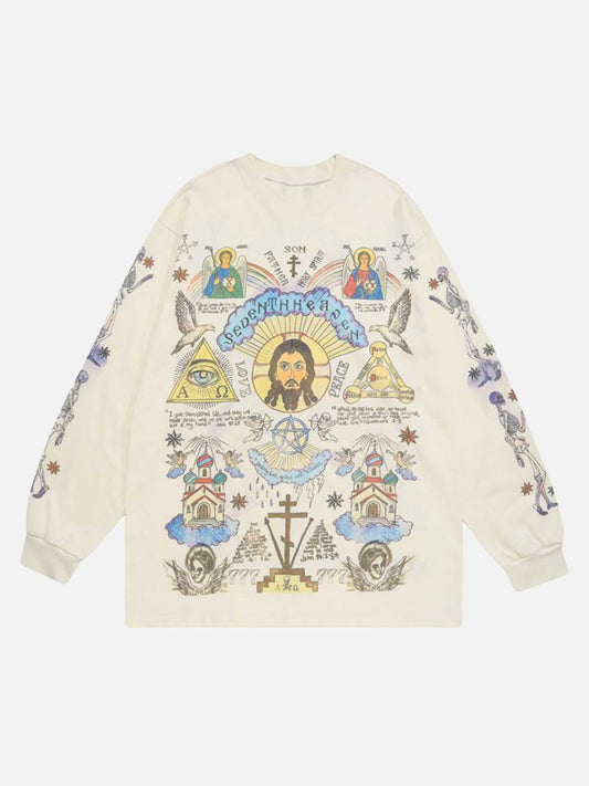 Embroidered Graphic Sweatshirt