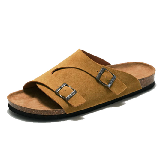 Cork Slippers Beach Shoes Birkenstock Replica Leather Suede