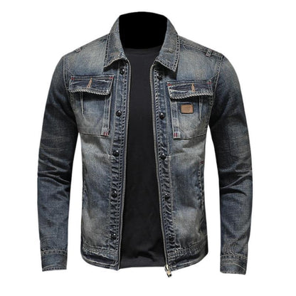 Stylish Men's Denim Jacket - Perfect for Casual and Outdoor Adventures