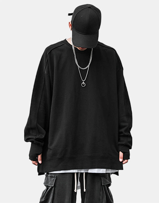 Ninja Sleeve Patchwork Sweater