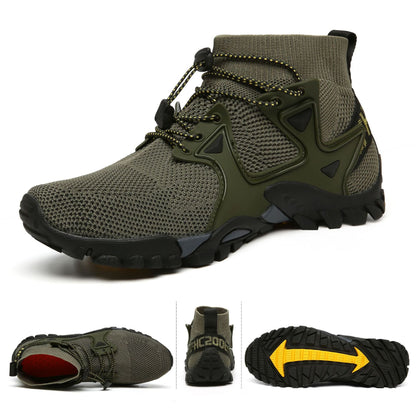 2021 Spring And Summer New Men's Shoes Outdoor Shoes Leisure Cross-border Large Size Outdoor Flying Woven Hiking Hiking Shoes 319