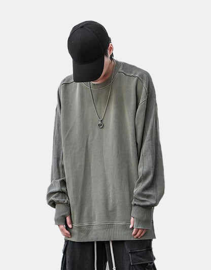 Ninja Sleeve Patchwork Sweater