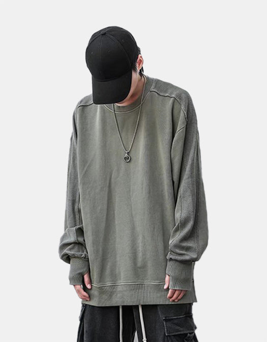 Ninja Sleeve Patchwork Sweater