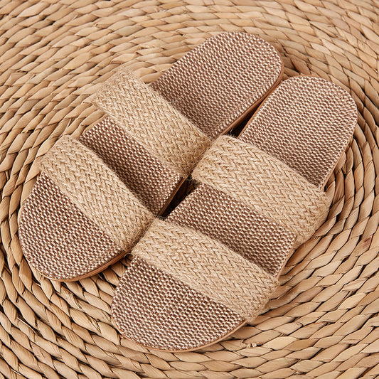 Unisex Beach Woven Slippers