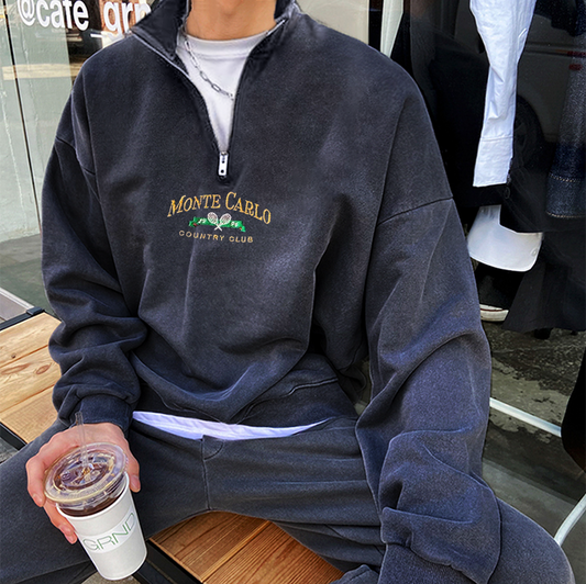 Mente Carlo Vintage Half Zip Sweatshirt