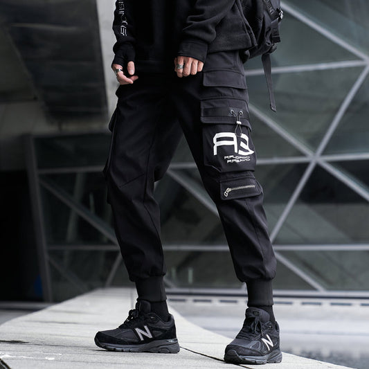 Hip Hop Cargo Pants Streetwear Joggers Sweatpant Multi-Pocket Pants