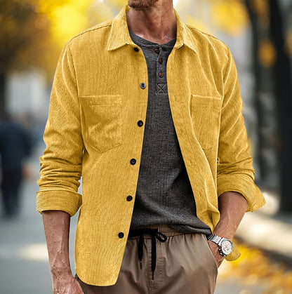 Stylish Corduroy Shirt Jacket for Men - Perfect for Casual and Outdoor Wear