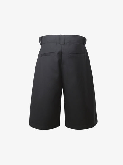Stylish Black Wide-Leg Shorts with Unique Beaded Tassel Detail for Summer