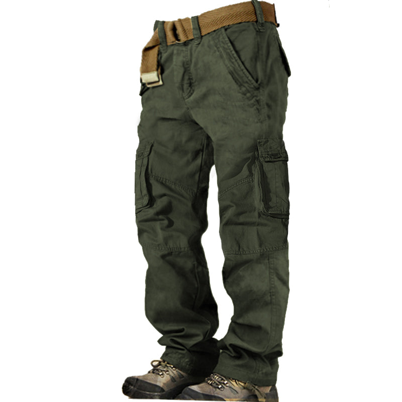 Men's Pocket Vintage Cotton Cargo Pants