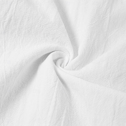 Stylish White Drawstring Waist Pants