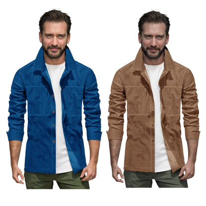 Stylish Men's Denim Jacket - Four Colors for Versatile Looks