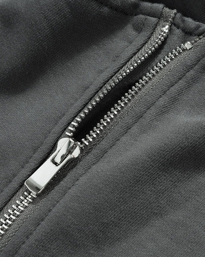 Premium Zippered Black Jacket with Sleek Design for Modern Fashionistas