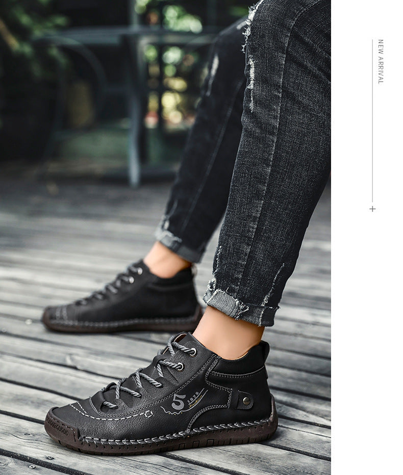 Men's Plus Fleece Warm And Soft Outdoor Casual Boots