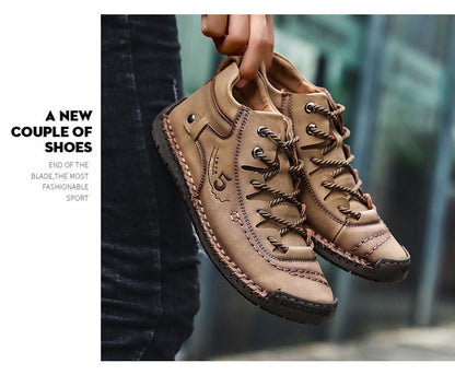 Men's Plus Fleece Warm And Soft Outdoor Casual Boots