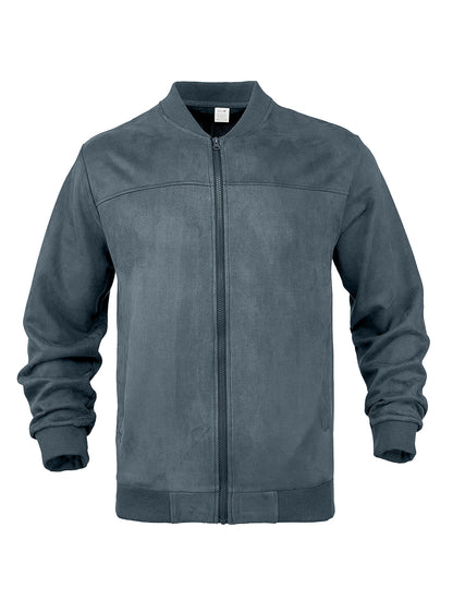 Men's Stylish Full-Zip Fleece Jacket - Perfect for Casual and Outdoor Activities