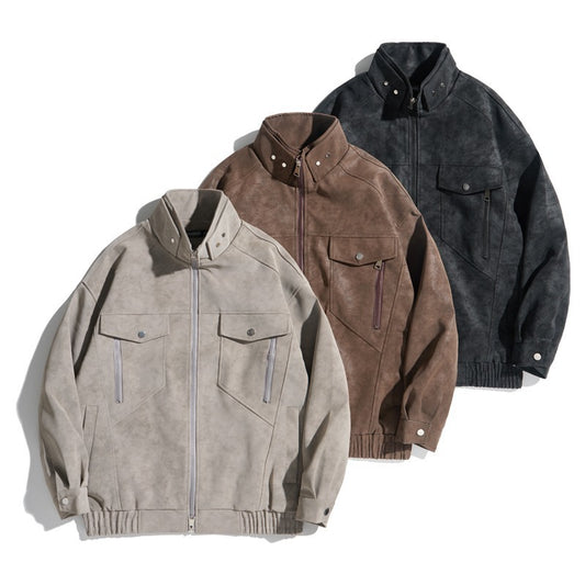 Stylish Stand Collar Jacket for Men - Perfect for Casual and Outdoor Adventures