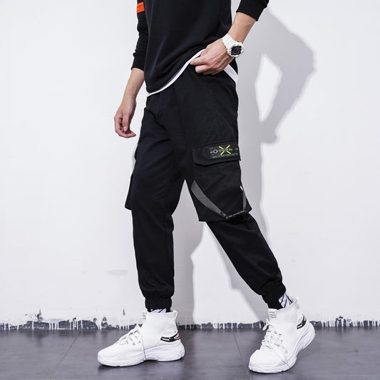 Embroidered Pocket Cargo Pants