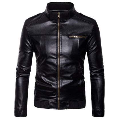 Stylish Men's Leather Jacket - Perfect for Casual and Formal Wear