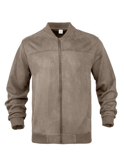 Men's Stylish Full-Zip Fleece Jacket - Perfect for Casual and Outdoor Activities