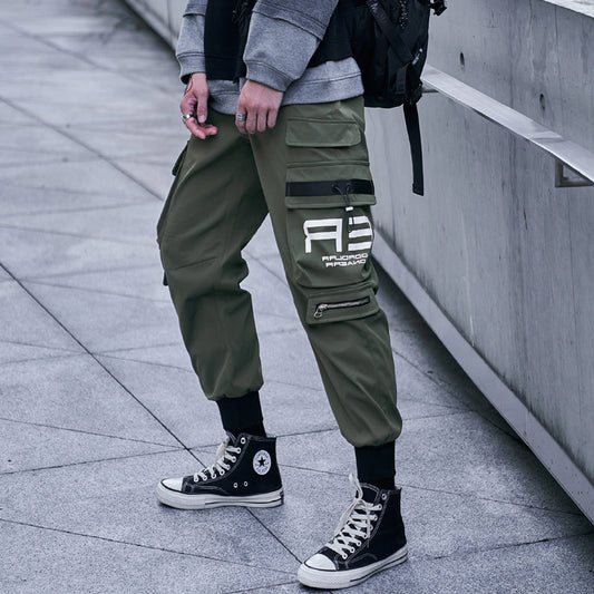 Hip Hop Cargo Pants Streetwear Joggers Sweatpant Multi-Pocket Pants