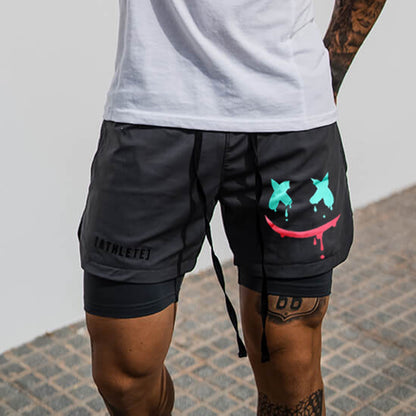Men's Smiley Shorts Performance Shorts